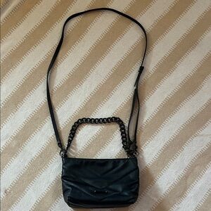 Rebecca Minkoff Chevron Black Chain Strap Bag